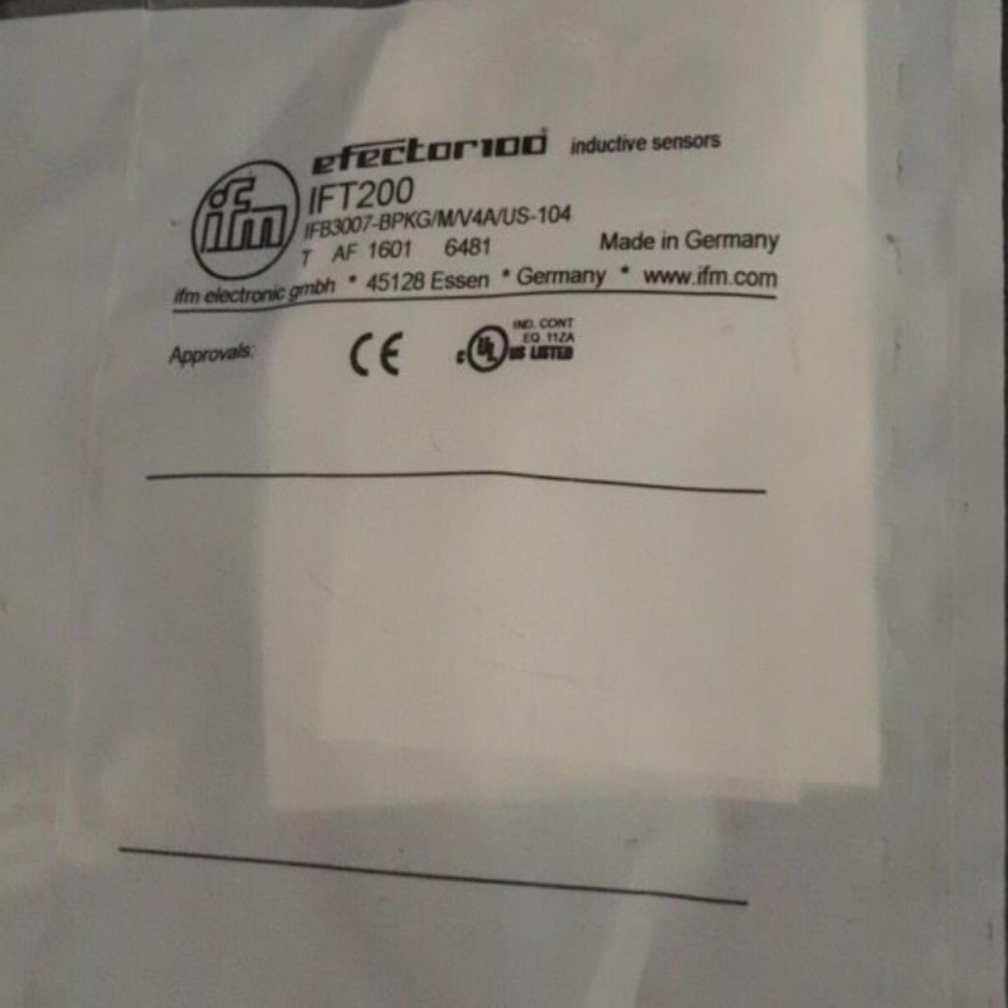 IFT200 传感器 IFB3007-BPKGMV4AUS-104-DPS德国IFM易福门