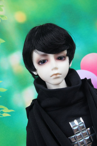 BJD/SD娃娃假发 大叔帅气短发 黑色灰色 3分 4分 6分 bjd假发现货