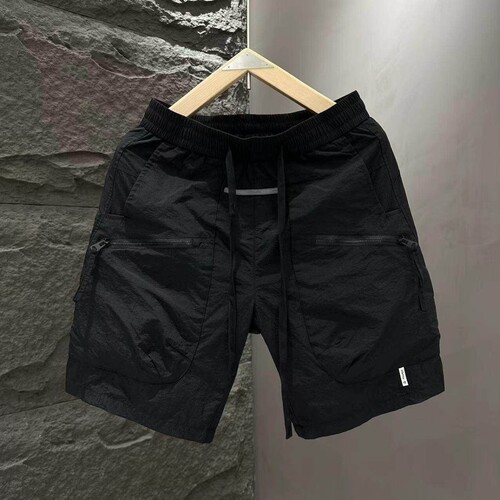 日系机能工装短裤男夏季速干冰丝休闲五分裤宽松直筒运动四分中裤
