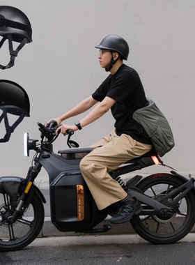 新国标3C美式夏日轻便半盔瓢盔摩托车头盔男女骑行复古机车安全帽