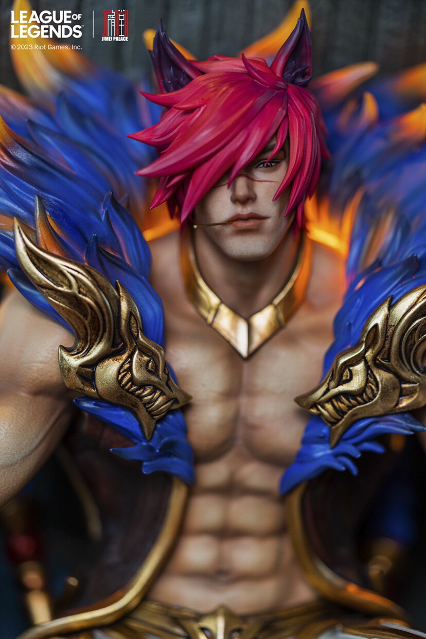 无限实验室 集美殿堂  英雄联盟 瑟提 雕像