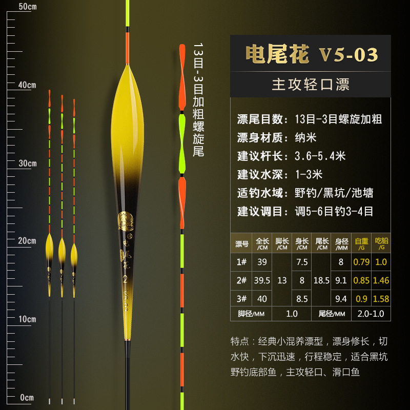 黄金眼螺旋尾鱼漂浮漂高灵敏鲫鱼漂野钓防走水大物加粗醒目近视
