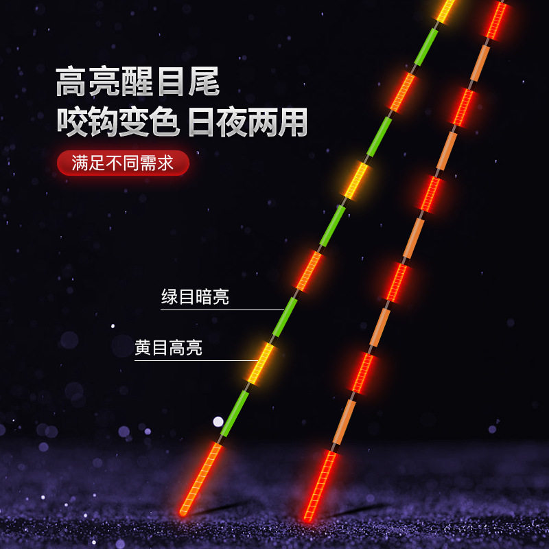 黄金眼高灵敏电子夜光漂日夜两用