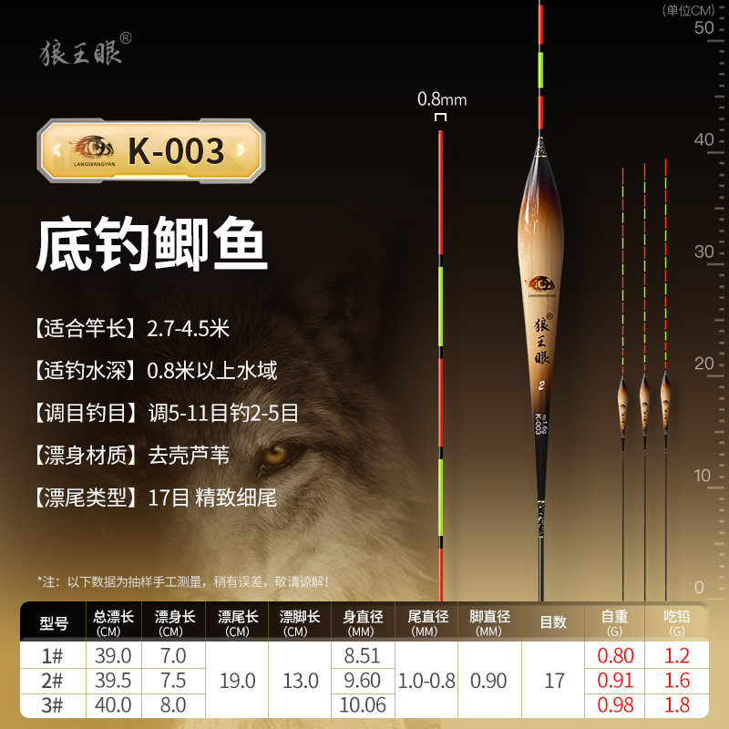 黄金眼去壳芦苇浮漂高灵敏野钓黑坑竞技鲫鱼鲤鱼漂轻口醒目加粗