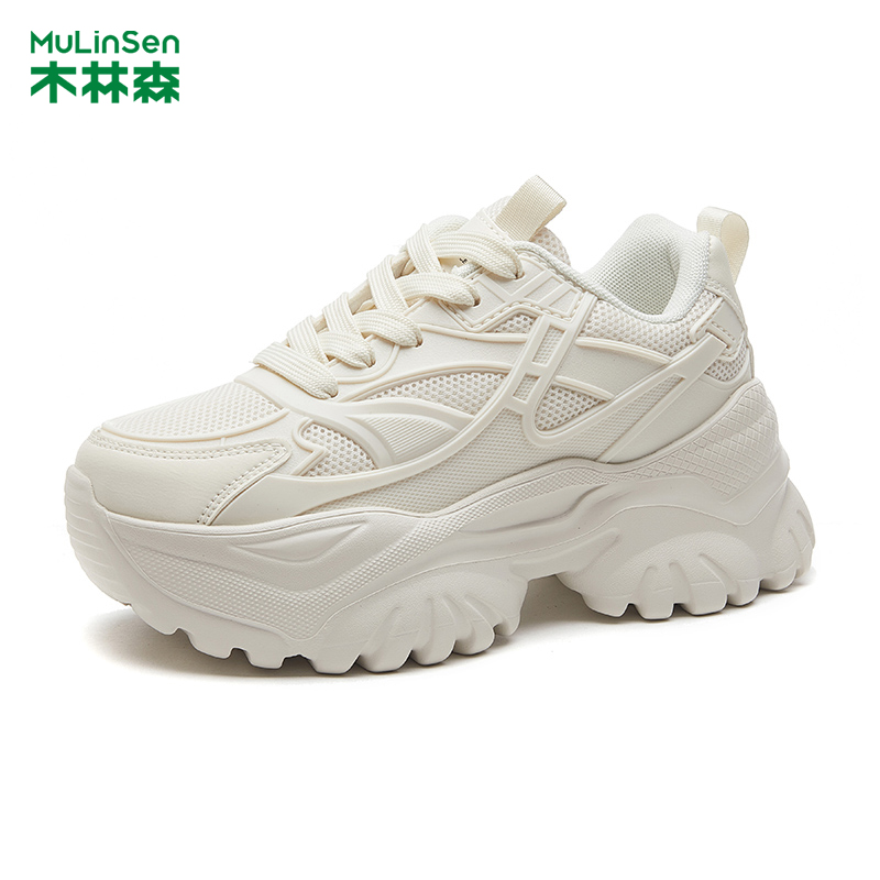 木林森增高厚底时尚老爹鞋女