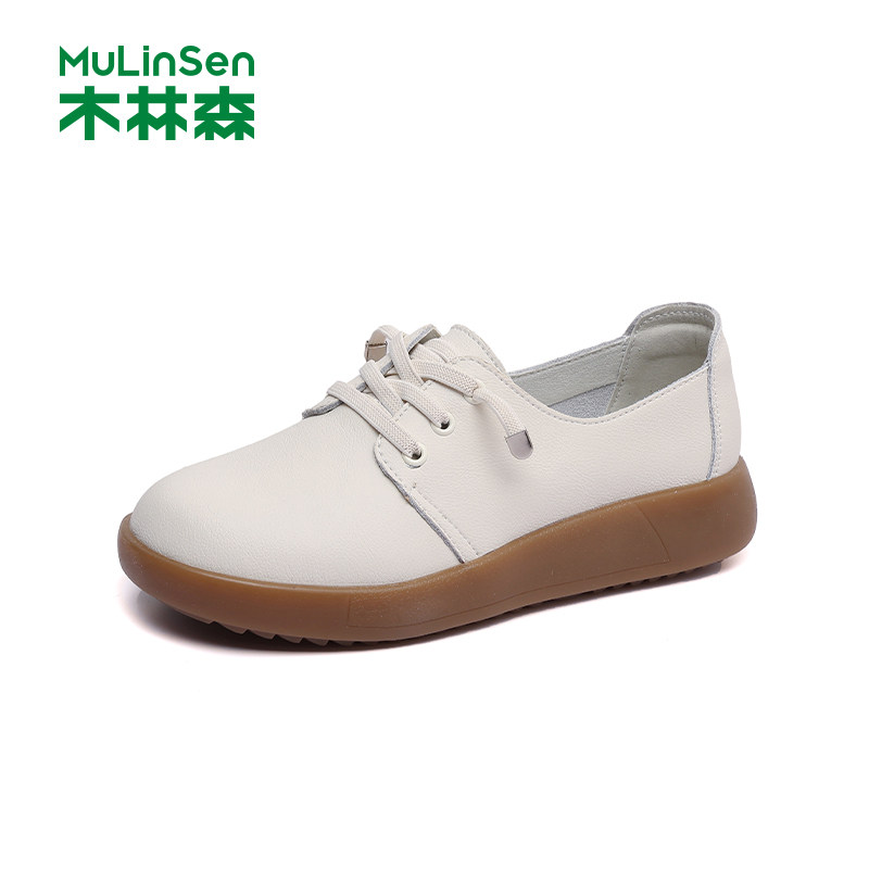 木林森女鞋2026春季新款防滑软底舒适中年妈妈鞋子女士百搭休闲鞋,女鞋,深口单鞋,淘宝优惠券,粉丝福利购,淘宝优惠卷