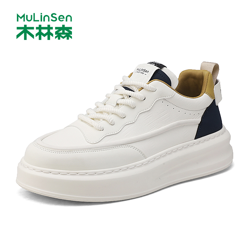 木林森男鞋百搭休闲小白鞋板鞋