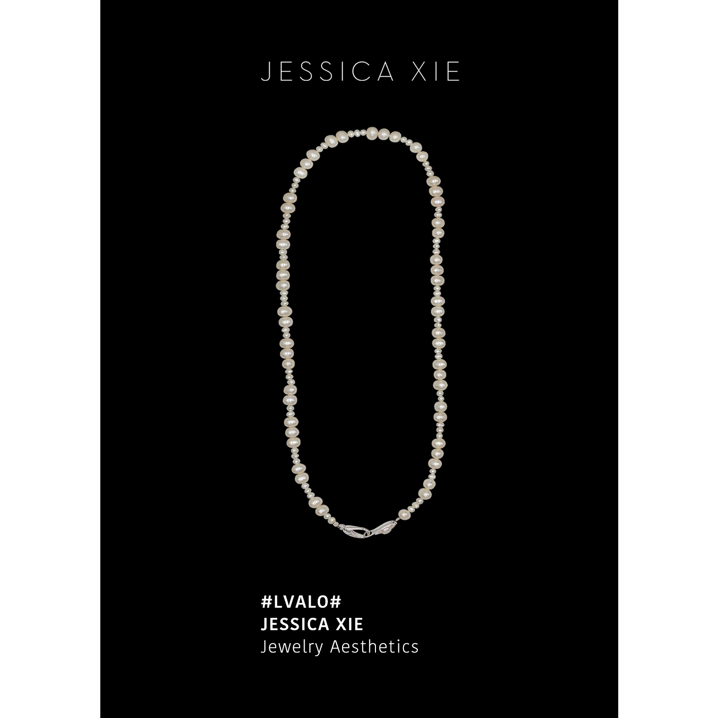 JX I 伊瓦洛 高品质天然珍珠项链女错落拼接小众简约高级感锁骨链