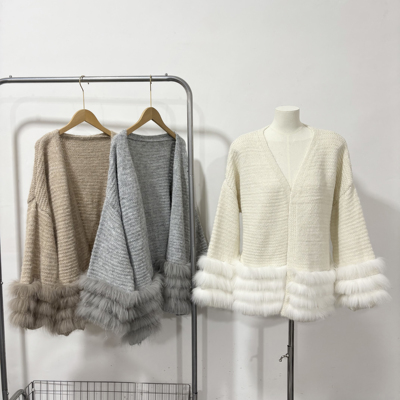 慵懒风中长款小个子毛衣