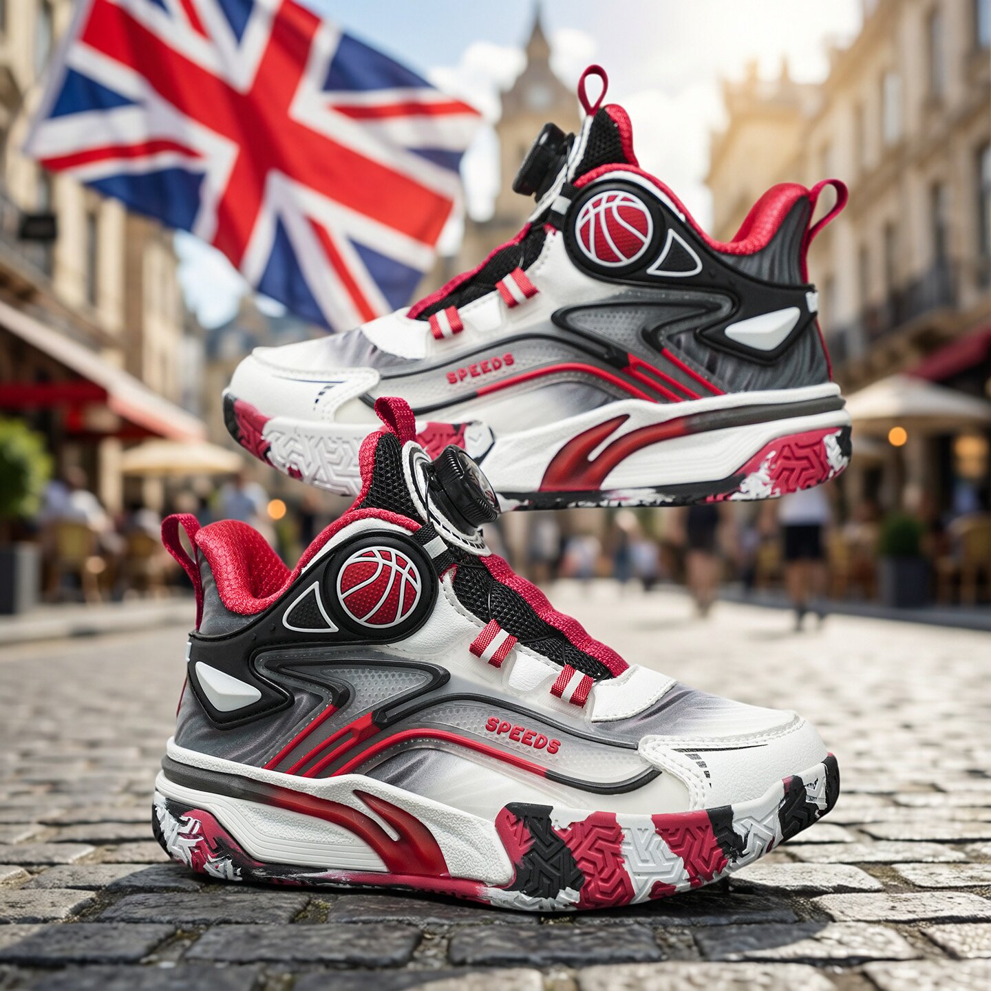 英伦风Gopers潮牌欧洲站篮球鞋男童鞋中大童防滑耐磨橡胶底运动鞋