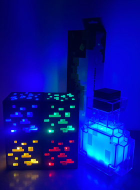 我的世界火把夜灯游戏周边火炬灯玩具模型氛围装饰灯生日礼物现货