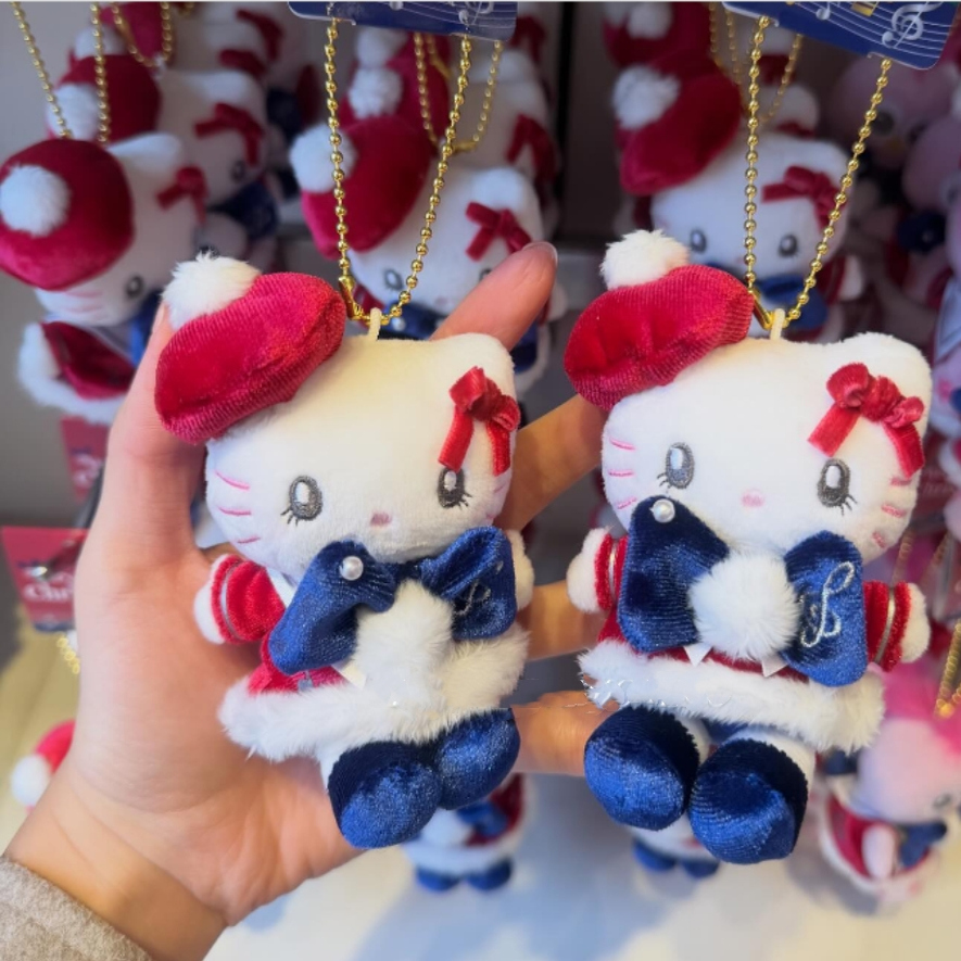 现货日本正品环球影城usj 圣诞限定hellokitty史努比毛绒娃娃挂件