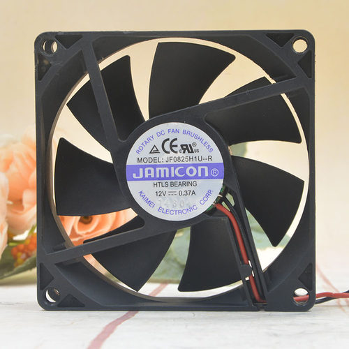 JAMICON 8cm 12V 0.37A 8025 JF0825H1U-R 电源主板机箱 静音风扇