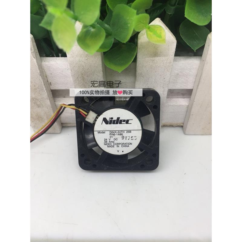 24V0.08Nidec复印机D04X4010日本风扇-散热324THA线25B