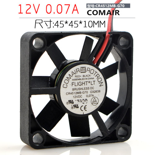 COMAIR CR4512MB-G70 12V 0.07A 4.5CM 4510 2线 散热风扇