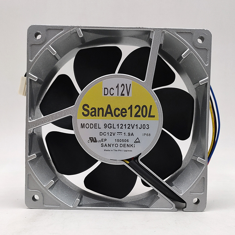 摩托改装12CM金属耐高温防水暴力风扇12038 12V1.9A 9GL1212V1J03