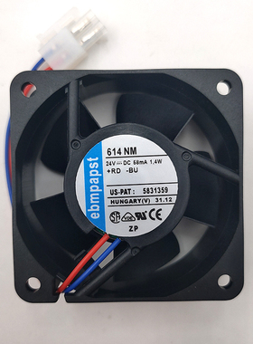 typ614NM 24v 58mA 1.4W 6025 变频器6厘米轴流散热风扇