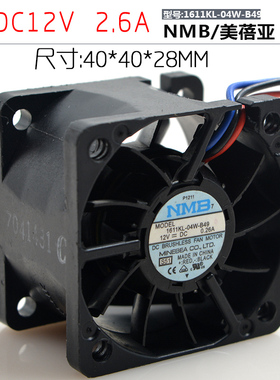 1611KL-04W-B49 4CM 12V 4028 0.26A 3线服务器散热风扇