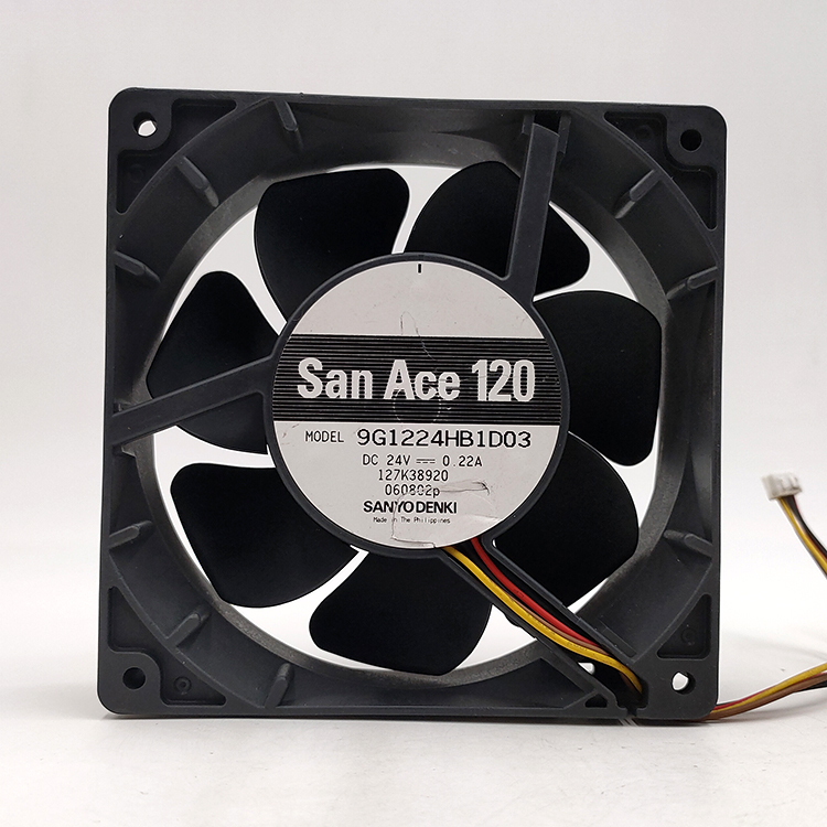9G1224HB1D03 12038 12cm24V0.22A3线检测告警散热风扇