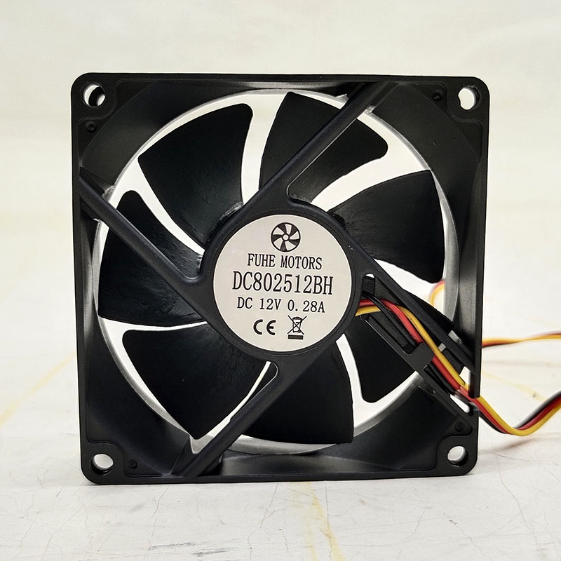 FUHE MOTORS DC802512BH 8025 12V 0.28A 8CM变频器散热风扇