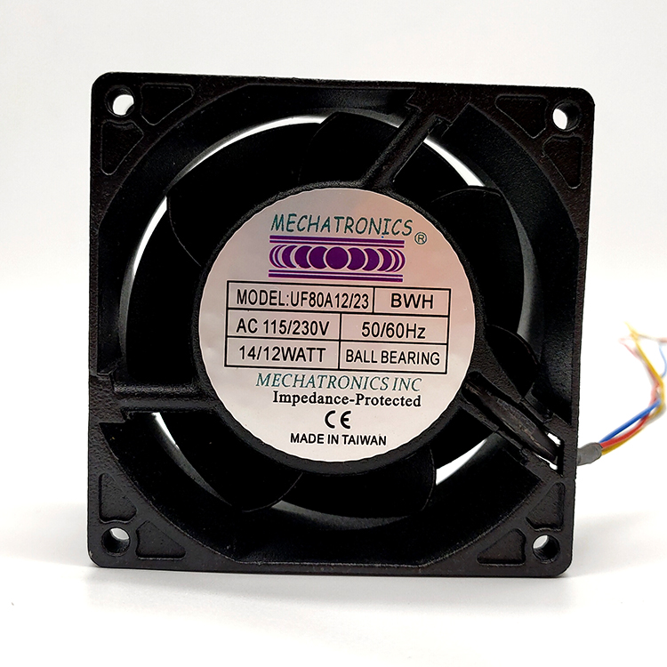 USA 8CM 115/230V 12/14w UF80A12/23 BWH金属耐高温烤箱风扇