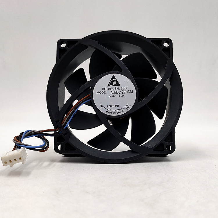 12V 0.50A 8025 AUB0812VHA1J 8厘米主板pwm调速风扇