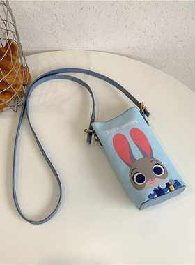中大童包包疯狂动物城兔子朱迪狐狸尼克少女卡通图案斜跨包手机包