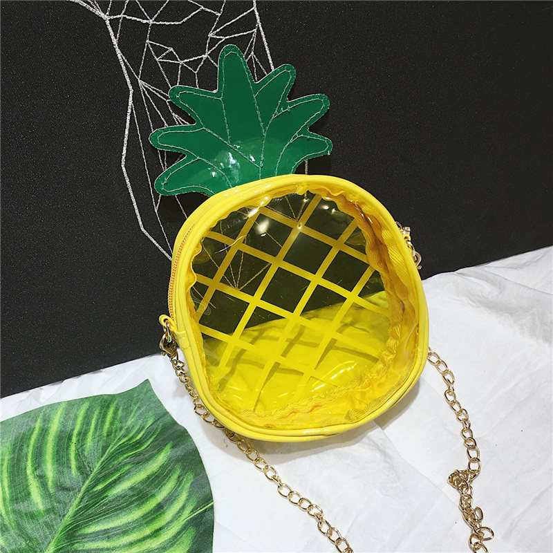 Mini Bag 2018 new pattern transparent Versatile chain Pineapple bun fashion Quilted One shoulder Inclined shoulder bagin the Leather/Lady bags/Men's bag, Ms. bags  category - from Buy2taobao.com to provide professional Taobao agent buy service