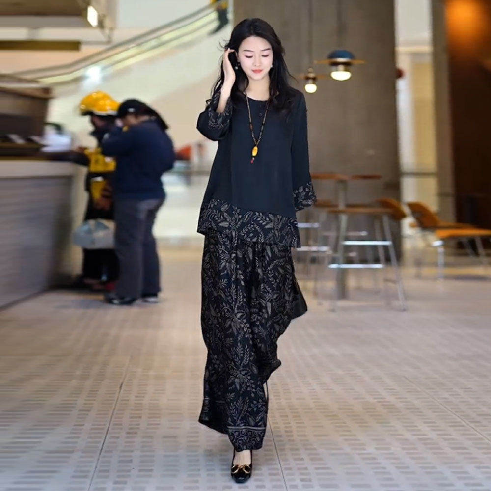 高级感时尚大码阔腿裤套装女2025早秋新款宽松遮肉显瘦气质两件套,女装/女士精品,时尚套装,淘宝优惠券,粉丝福利购,淘宝优惠卷