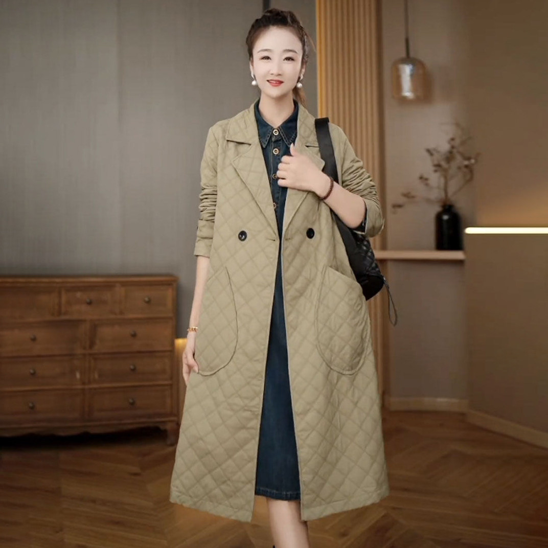 高级感休闲减龄风衣外套女2026秋冬新款设计感中长款宽松纯色大衣,女装/女士精品,风衣,淘宝优惠券,粉丝福利购,淘宝优惠卷