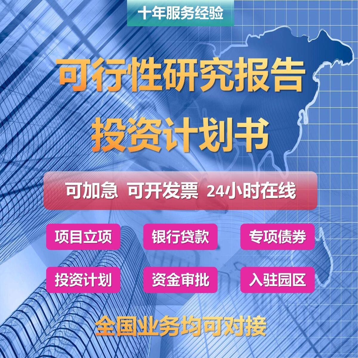 代写可研报告节能报告尽调报告价值评估报告项目申报书制度流程