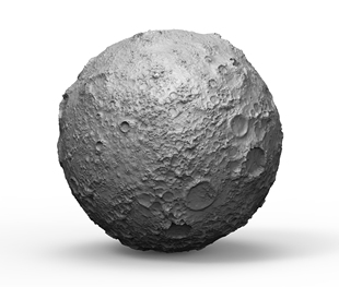 原创写实月球月亮星球圆球3d图 模型打印文件stl圆雕图三维立体图