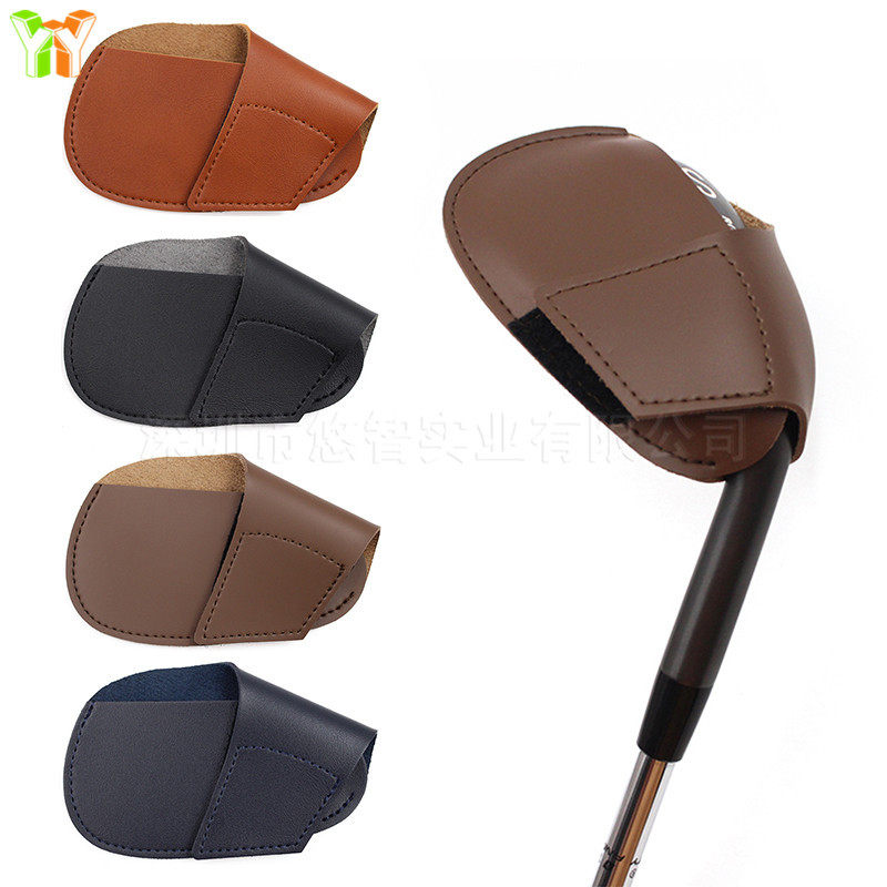 高尔夫球杆套皮革golf夫铁杆套golf club保护套PU杆头套