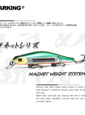熊路亚bearking 11cm17g沉水硬饵淡水黑坑翘嘴鲈鱼米诺假饵