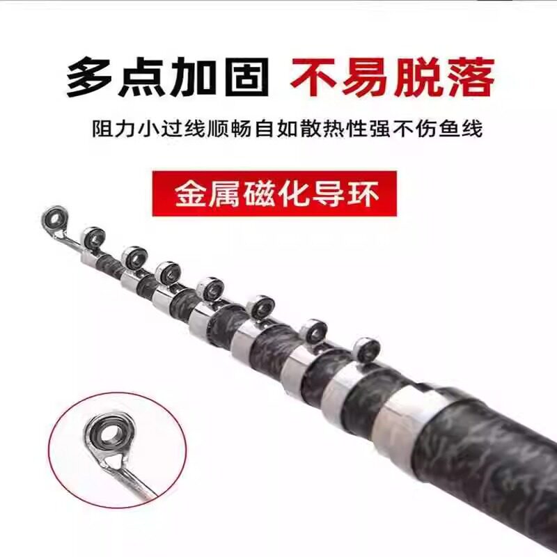袖珍钢笔迷你小海竿超短节钓鱼竿抛竿超硬便携远投海杆套装路亚竿