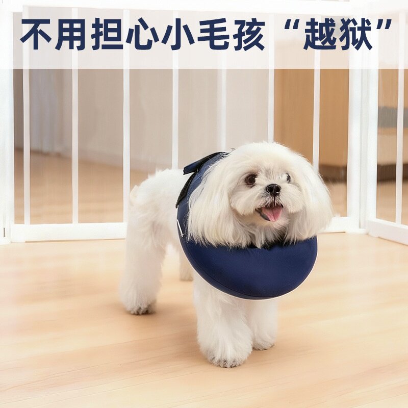 小狗围栏防逃圈狗狗猫咪脖圈宠物脖圈防咬防舔术后美容猫狗头套圈