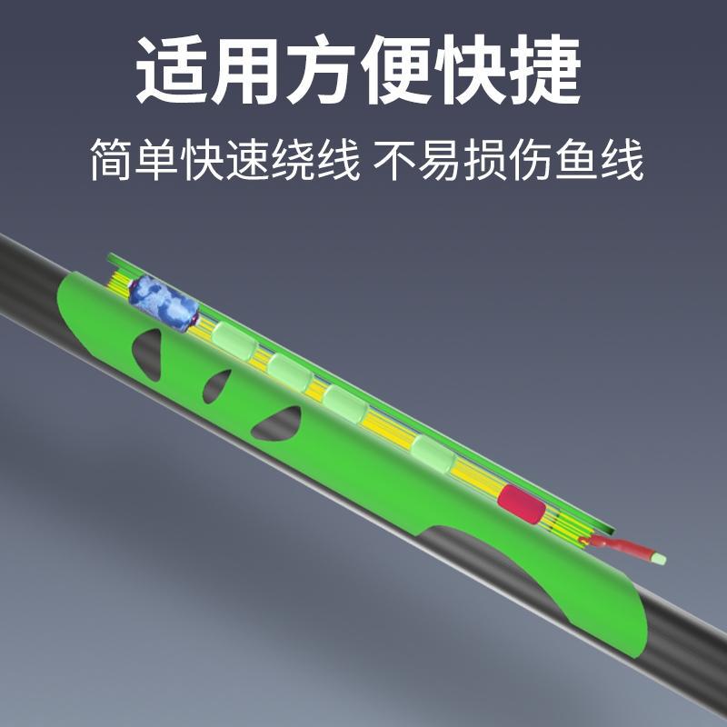 鱼竿绕线夹快速收线器手竿台钓绕线板鱼杆钓鱼线缠线泡沫板卡扣式