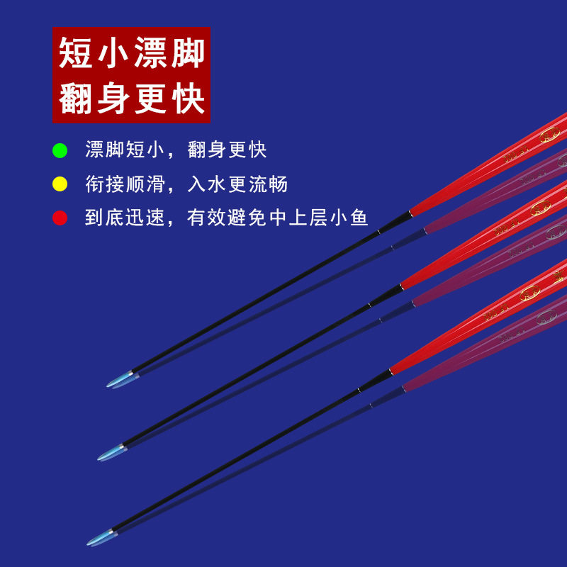 忆柳罗非漂厂家 高灵敏鲫鱼漂 短脚细长身浮漂 巴尔杉木鱼漂 浮漂