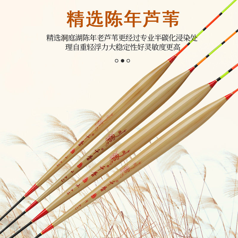 芦苇浮漂罗非漂高灵敏轻口鲫鱼漂竞技浮漂醒目加粗尾浅水鱼漂套装