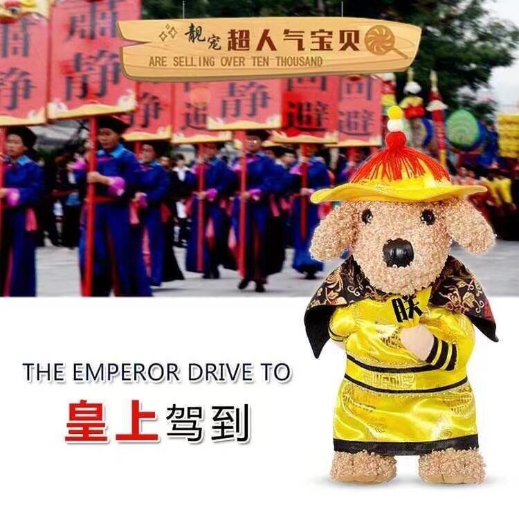 皇帝宫廷变身装直立装衣服格格猫咪宠物狗狗厂家衣服