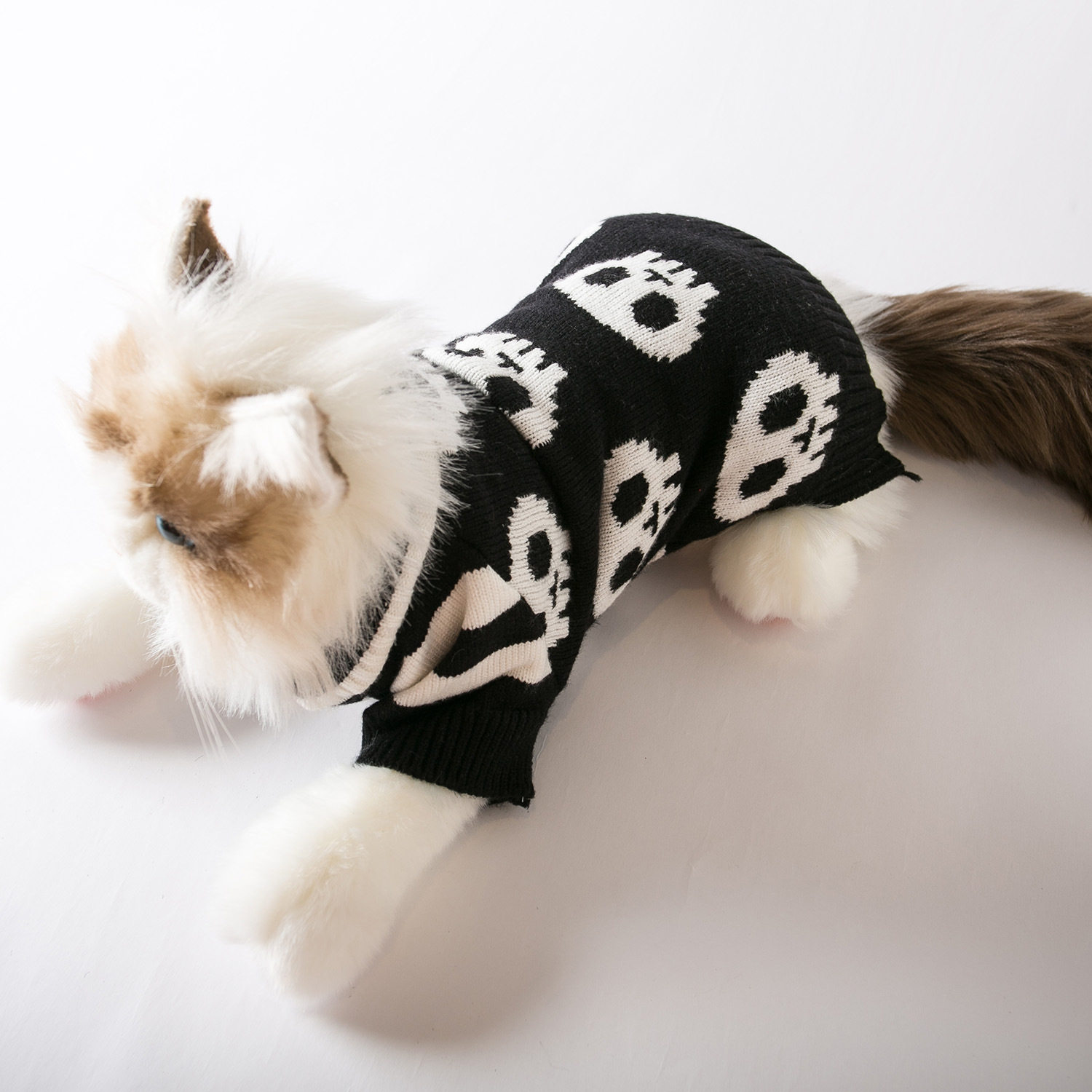 厂家供应骷髅头万圣节宠物毛衣宠物服装狗衣服秋毛衣款大狗衣服