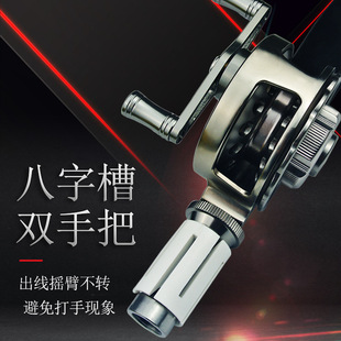 慈溪厂家发货远抛中通轮手竿改装渔轮全金属速比钓鱼线轮子有泄力