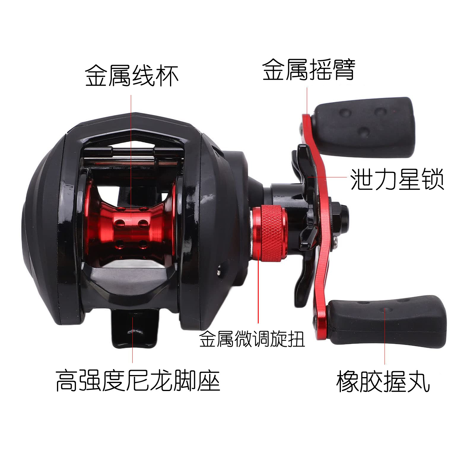 跨境爆款远投水滴轮BMAX3路亚渔轮翘嘴马口渔线轮金属