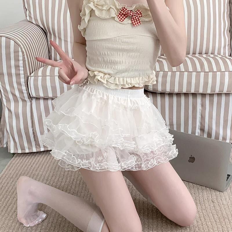 安裤女夏防走光可外穿jk蓬蓬裙狗短可爱打底裤Lolita南瓜裤裙撑