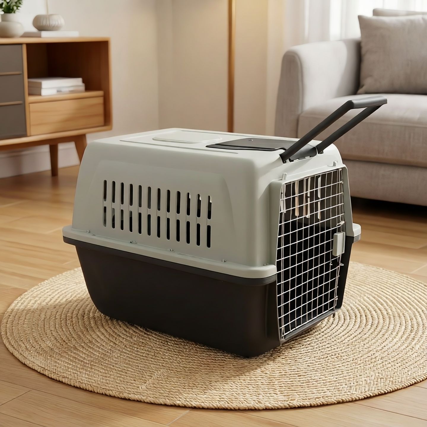 宠物航空箱猫笼子箱子猫咪兔子旅行箱中小猫狗托运箱大型犬便携式