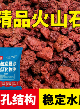 免洗火山石颗粒养花专用多肉家用兰花土透气火山岩盆栽造景铺面石