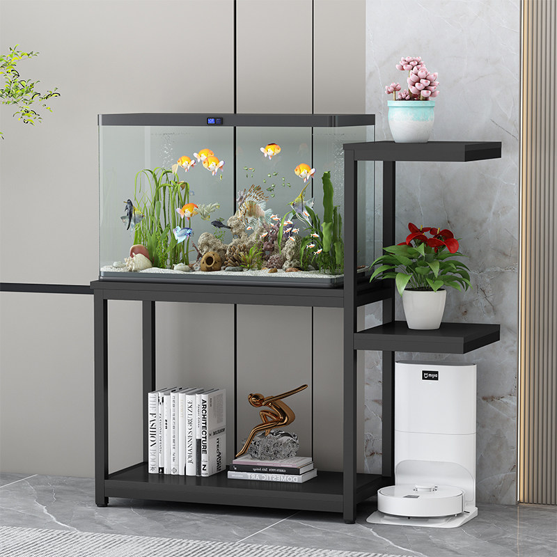 新概念宠物独立式桌面龟鱼缸架定制铁艺水族箱鱼缸架水族世界底架