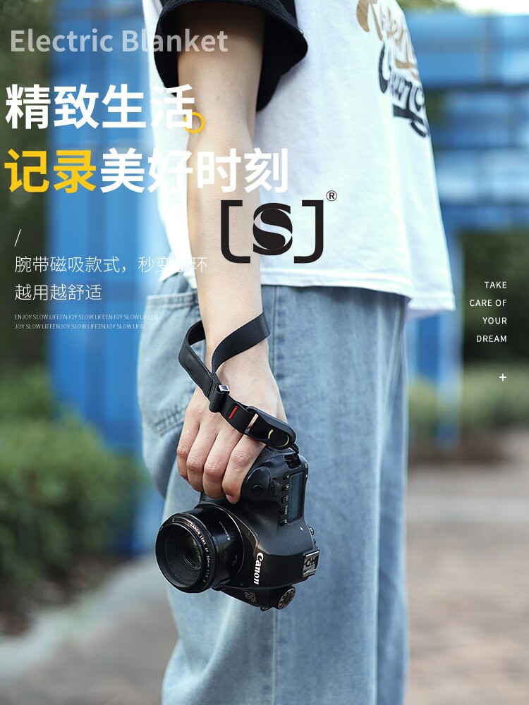 微单反相机背带适用富士XT5佳能R10尼康Z5斜跨快拆肩带索尼手腕带