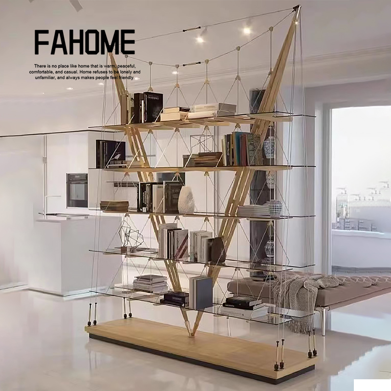 意大利帆船书架CASSINA VELIERO现代轻奢落地置物架家用客厅隔断