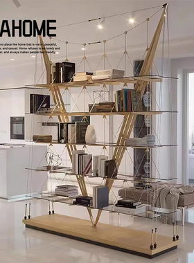 意大利帆船书架CASSINA VELIERO现代轻奢落地置物架家用客厅隔断